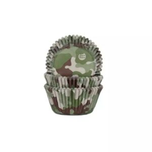 HoM cupcakevorm Leger motief - 50x33mm