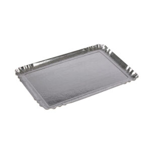 Traiteurschotel - karton - zilver - 28X40cm