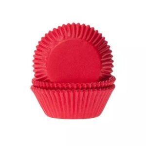 Hom Cupecakevorm Rood 50X33mm - 50St