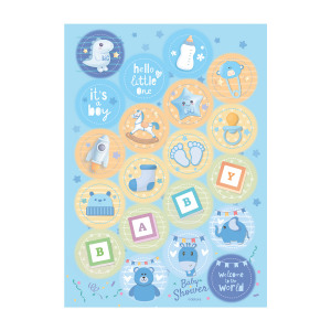 Dekora cakedisc - Little Boy - 3.4cm - 20st