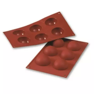 Siliconenvorm halve bol - 6cm