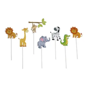 Taarttoppers Jungle Dieren 7st.