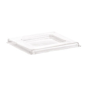 plastiek deksel mini dessert cups - 7,1x7,1cm - 50 stuks