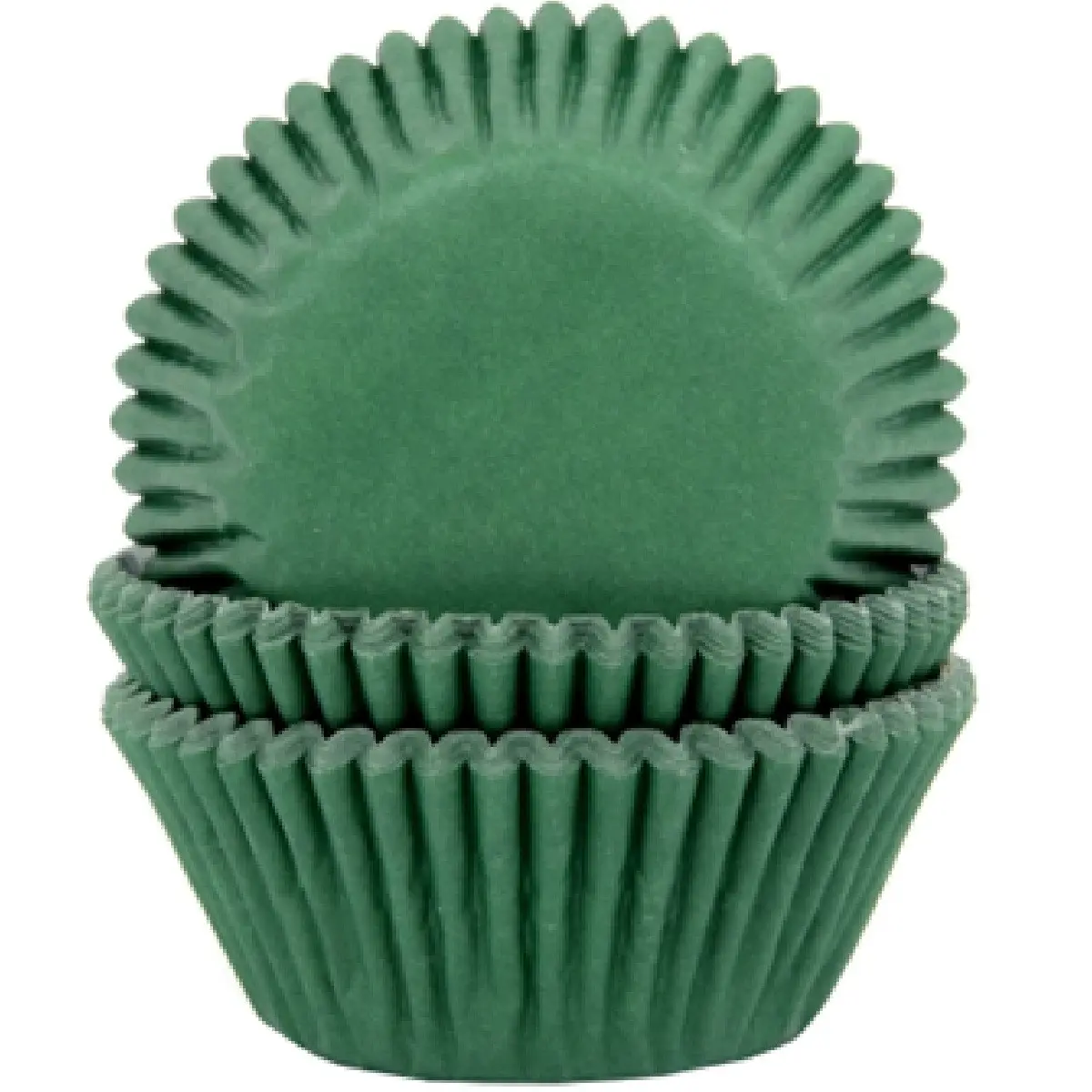HoM cupcakevorm donker groen - 50X33mm - 50 stuks