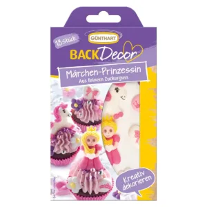 Suikerdecoratie - unicorn prinses - 18st
