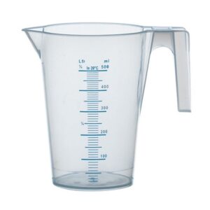 Maatbeker plastiek open handvat - 0,5l